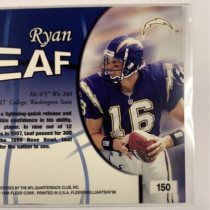  1998 Fleer Brilliants Ryan Leaf RC  Local Legends Cards & Collectibles