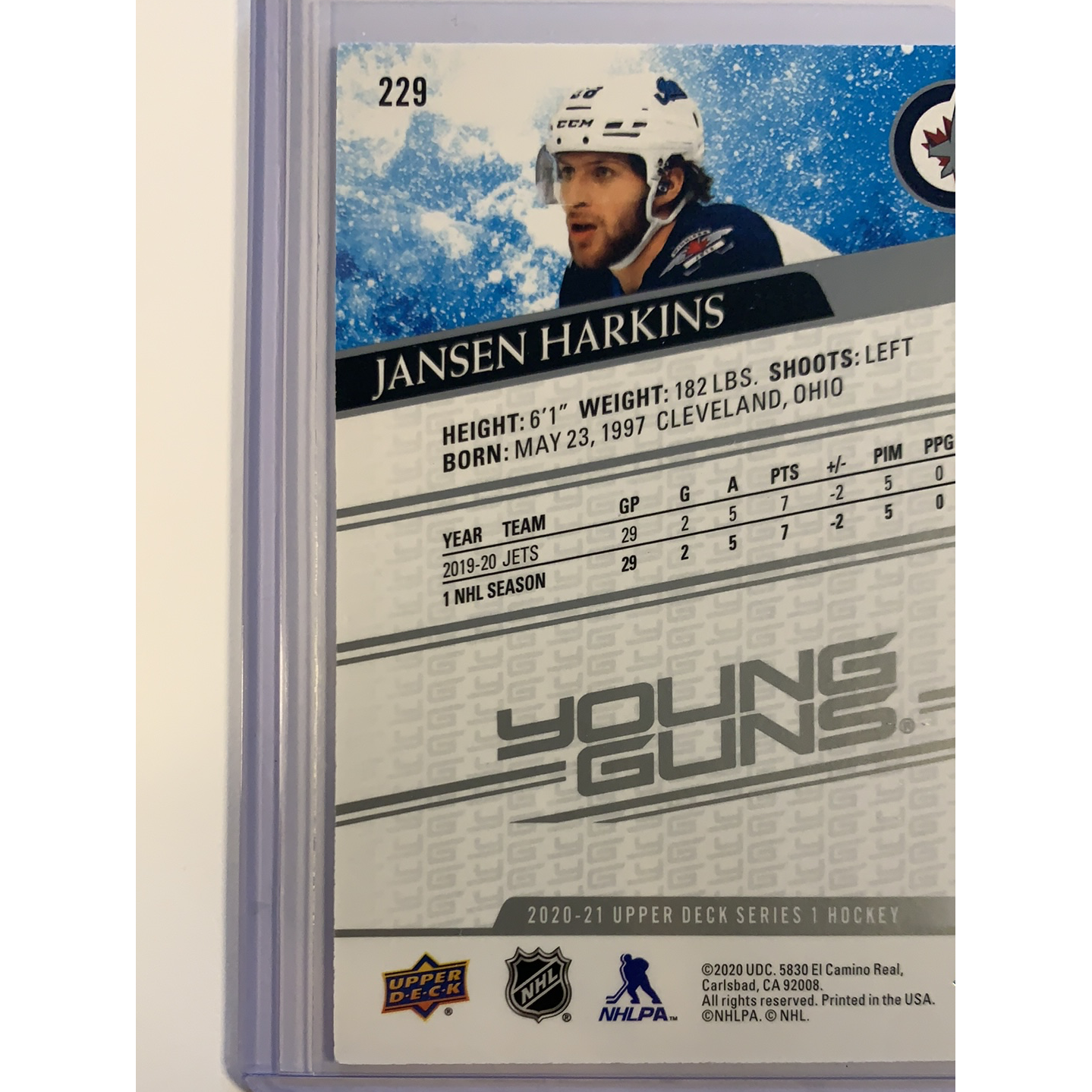  2020-21 Upper Deck Series 1 Jansen Harkins Young Guns  Local Legends Cards & Collectibles