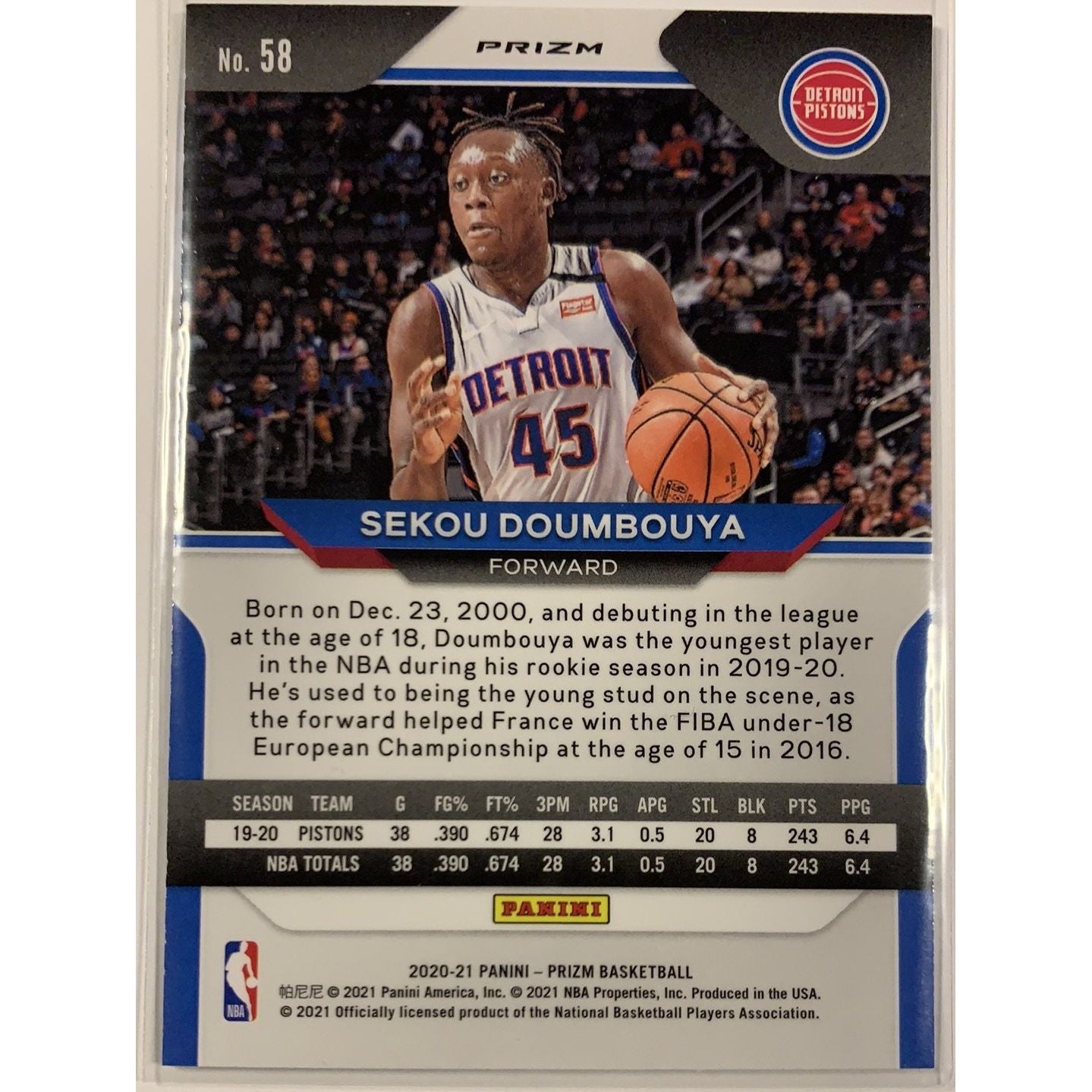  2020-21 Panini Prizm Sekou Doumbouya Green Prizm  Local Legends Cards & Collectibles