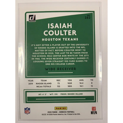  2020 Donruss Isaiah Coulter RC  Local Legends Cards & Collectibles