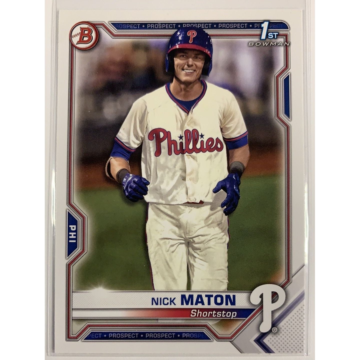  2021 Bowman Nick Maton BP-5  Local Legends Cards & Collectibles