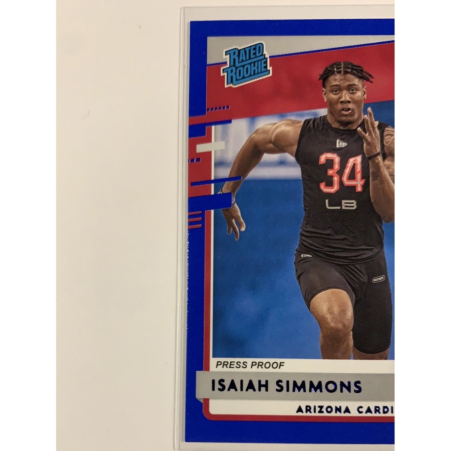  2020 Donruss Isaiah Simmons Blue Press Proof Rated Rookie  Local Legends Cards & Collectibles