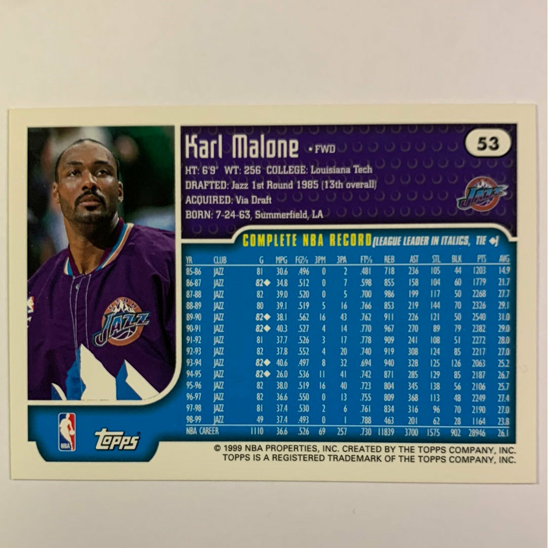 1999-00 Topps Karl Malone