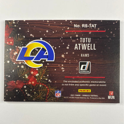 2021 Donruss Tutu Atwell Rookie Sweaters