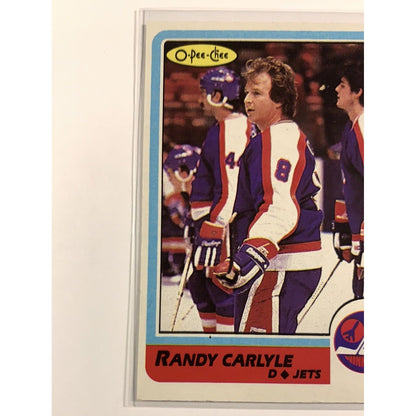  1986-87 O-Pee-Chee Randy Carlyle base #144  Local Legends Cards & Collectibles