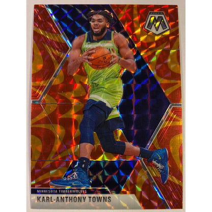  2019-20 Mosaic Karl-Anthony Towns Orange Reactive Prizm  Local Legends Cards & Collectibles