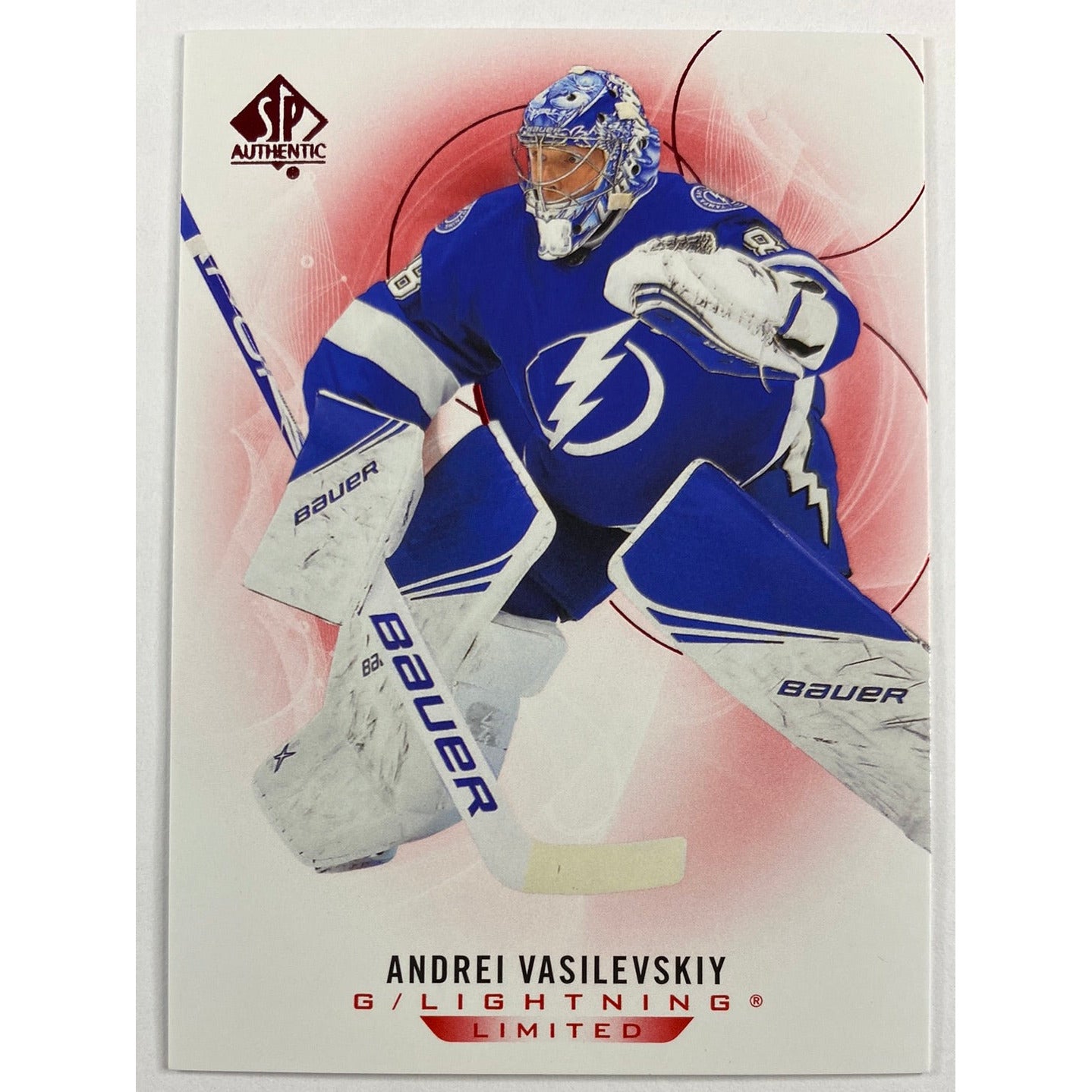 2020-21 SP Authentic Andrei Vasilevsky Red Parallel