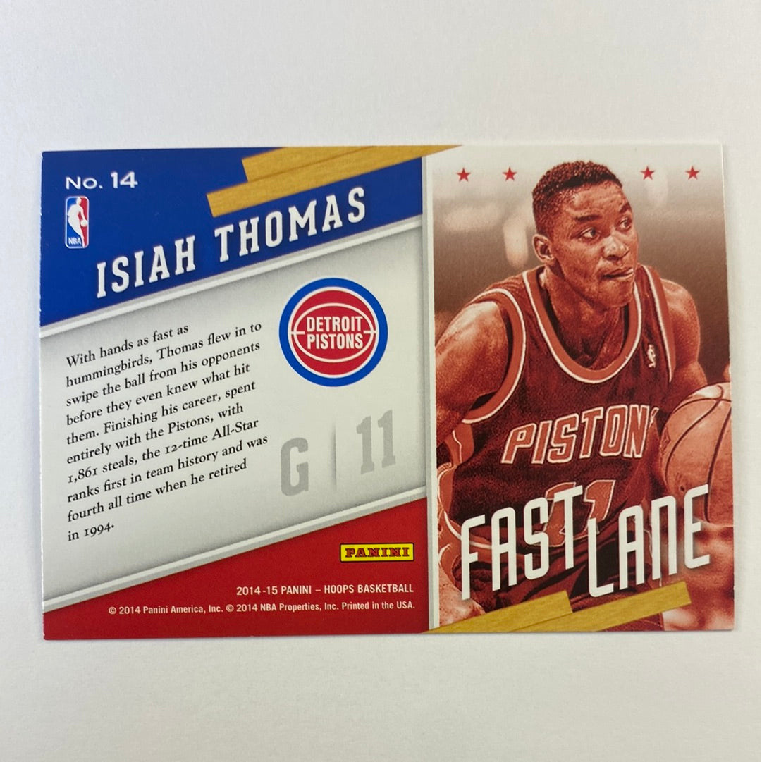 2014-15 Hoops Isiah Thomas Fast Lane