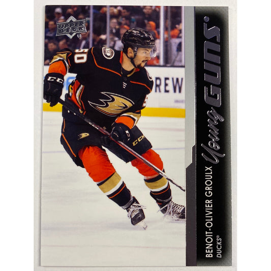 2021-22 Upper Deck Series 2 Benoit-Olivier Groulx Young Guns