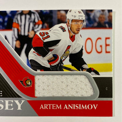 2020-21 Upper Deck Series 1 Artem Anisimov UD Game Jersey