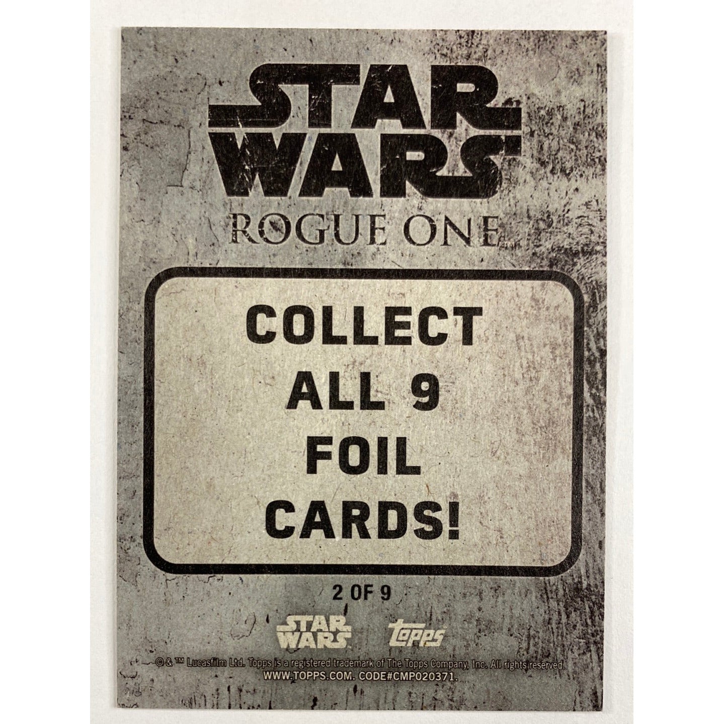 Topps Rogue One K-2S0 Foil 2/9