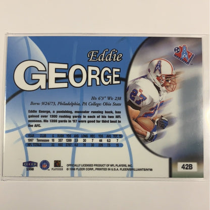  1998 Fleer Brilliants Eddie George 42b  Local Legends Cards & Collectibles