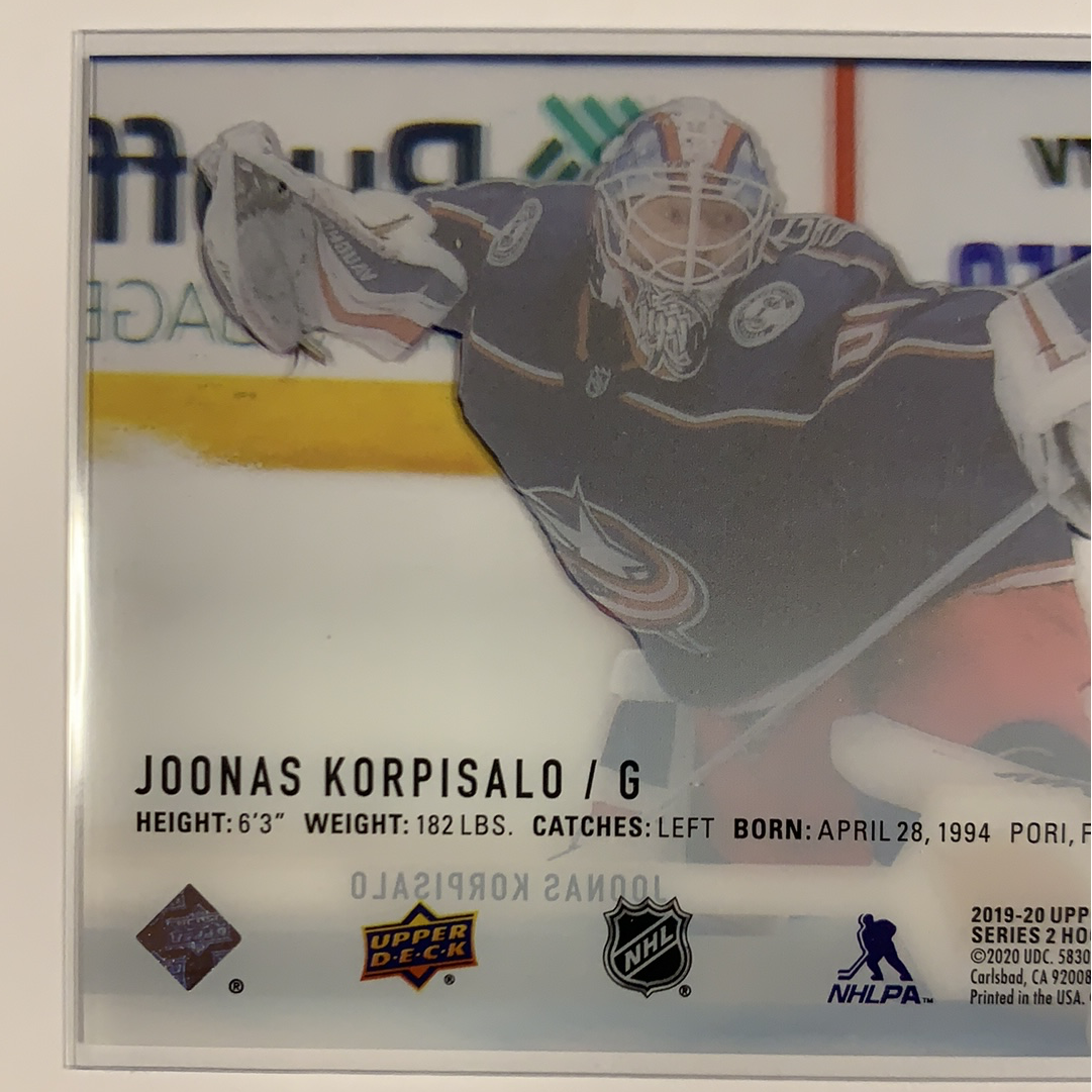  2019-20 Upper Deck Jonás Korpisalo Clear Cut  Local Legends Cards & Collectibles