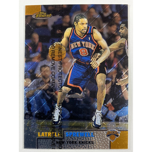 1999-00 Topps Finest Latrell Sprewell Coating On