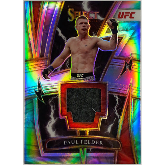 2022 Select Paul Felder Silver Holo Prizm Fighter Used Relic