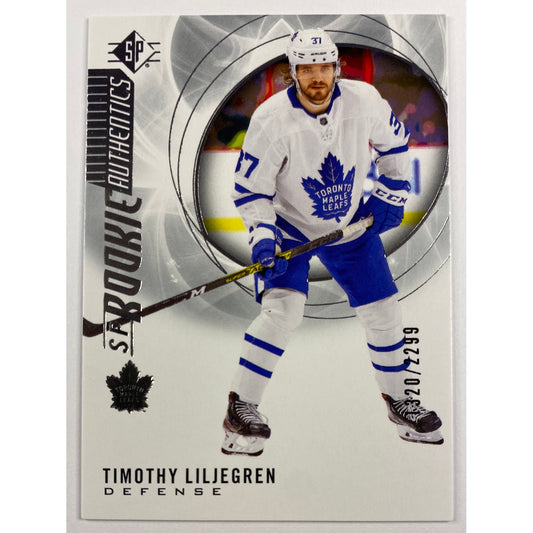 2020-21 SP Authentics Timothy Liljegren Rookie Authentics /2299