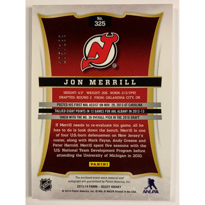 2013-14 Select Jon Merrill RPA /199