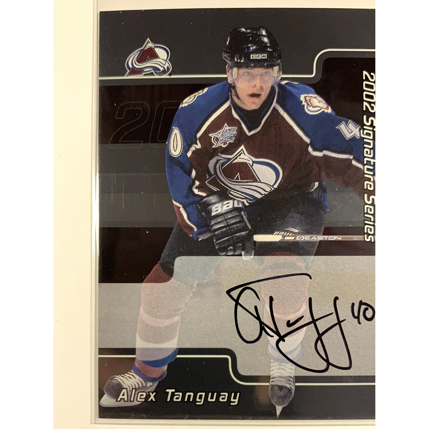  2002-03 In The Game Alex Tanguay Signature Series  Local Legends Cards & Collectibles