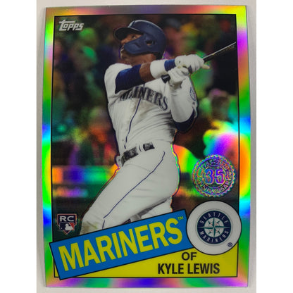 2020 Topps Chrome Kyle Lewis 35th Anniversary RC