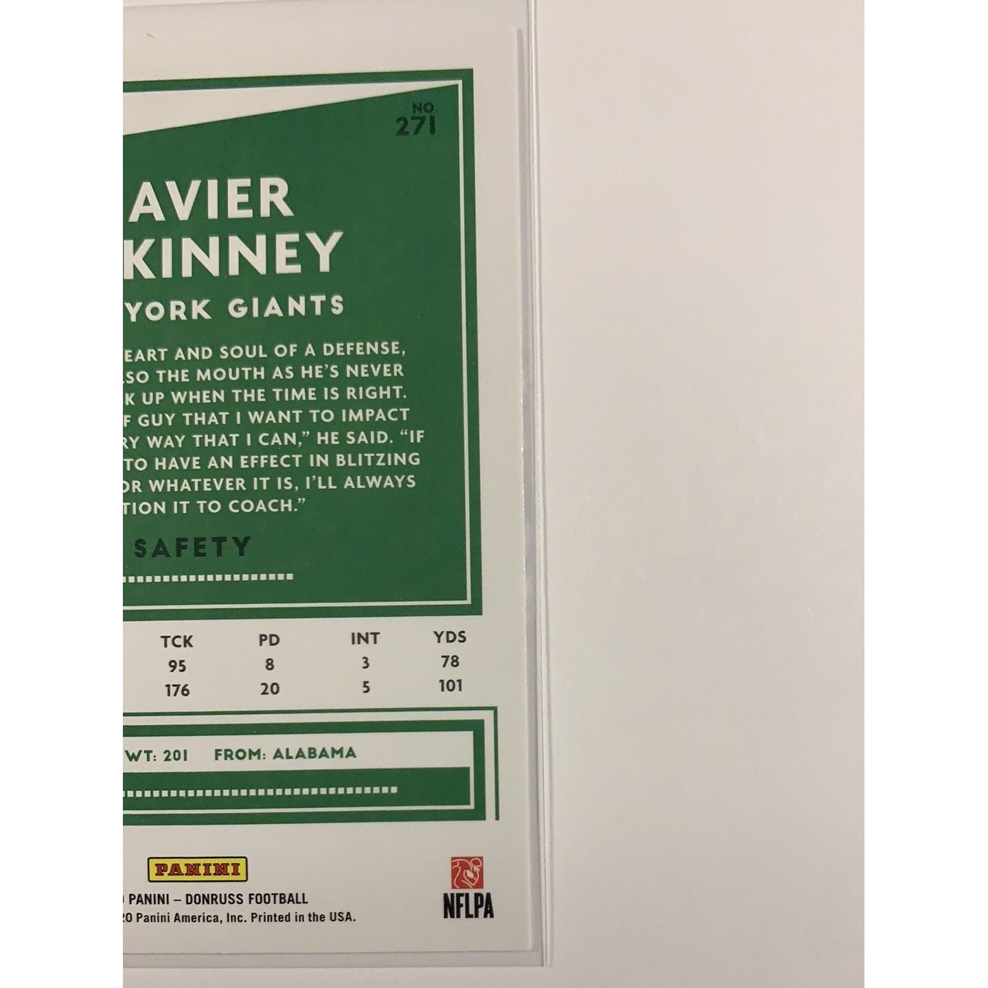  2020 Donruss Xavier McKinney RC  Local Legends Cards & Collectibles