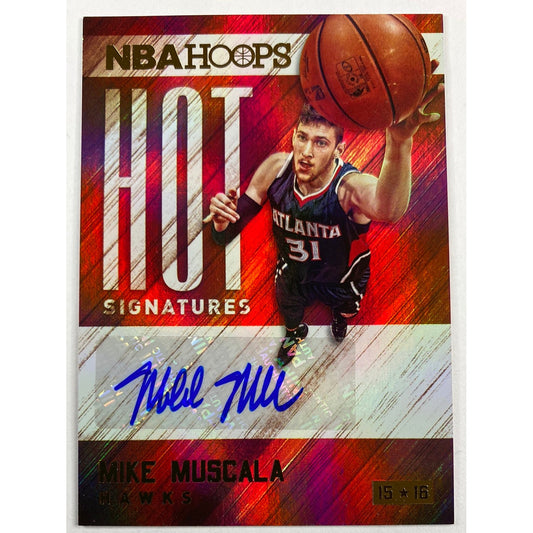 2015-16 Hoops Mike Muscala Hot Signatures