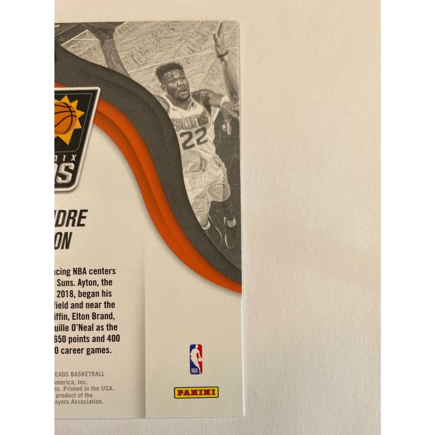  2018-19 Panini Threads DeAndre Ayton Next Wave  Local Legends Cards & Collectibles