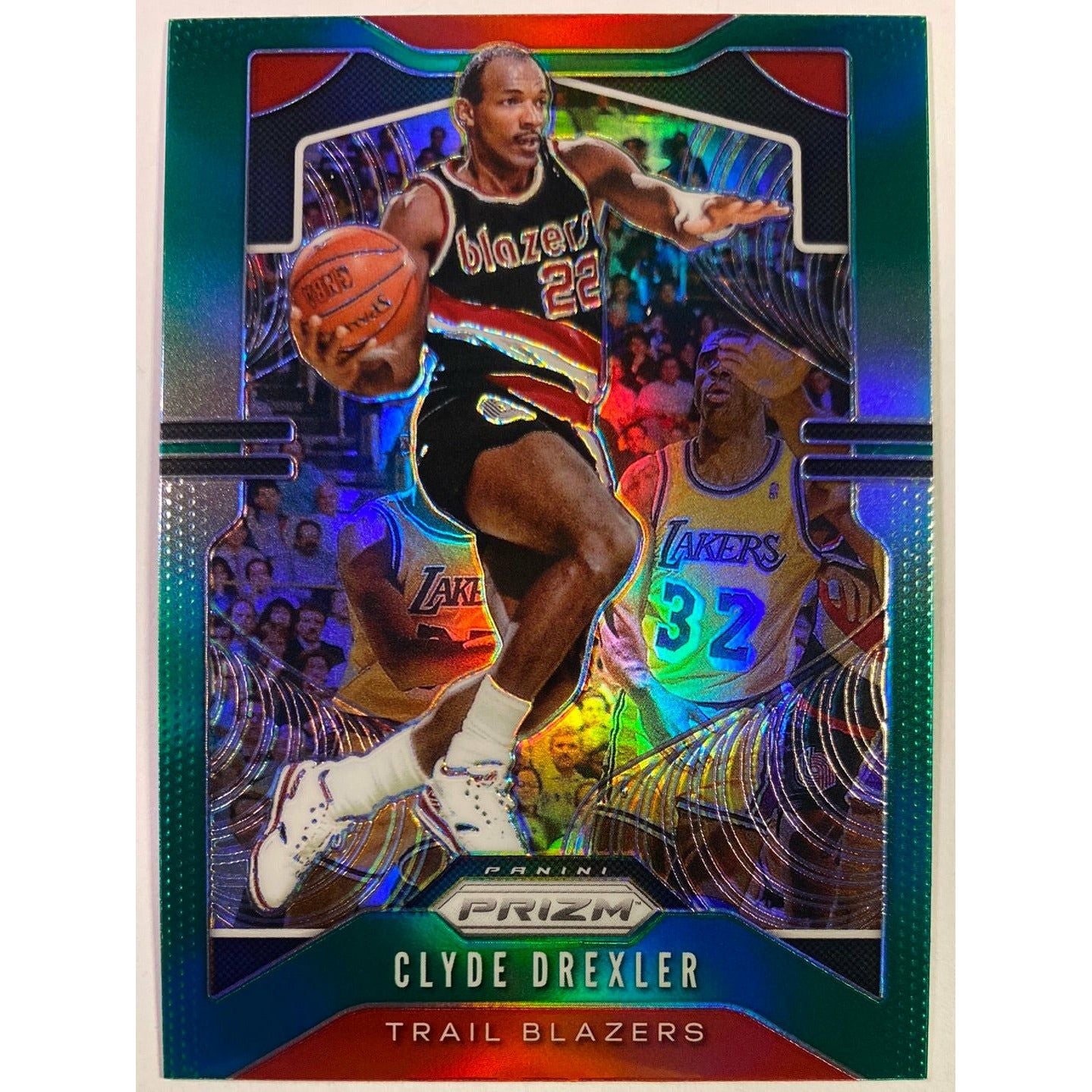  2019-20 Panini Prizm Clyde Drexler Green Holo Prizm  Local Legends Cards & Collectibles