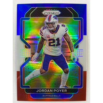 2021 Panini Prizm Jordan Poyer Red White Blue Prizm