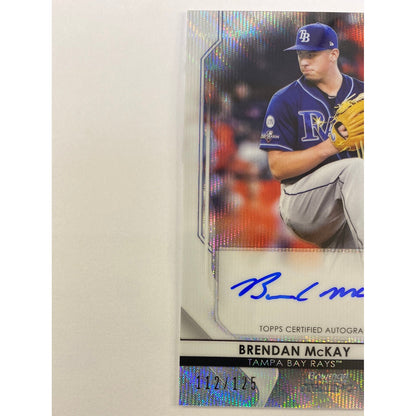 2020 Bowman Sterling Brendan McKay White Sapphire Refractor Rc Auto /125