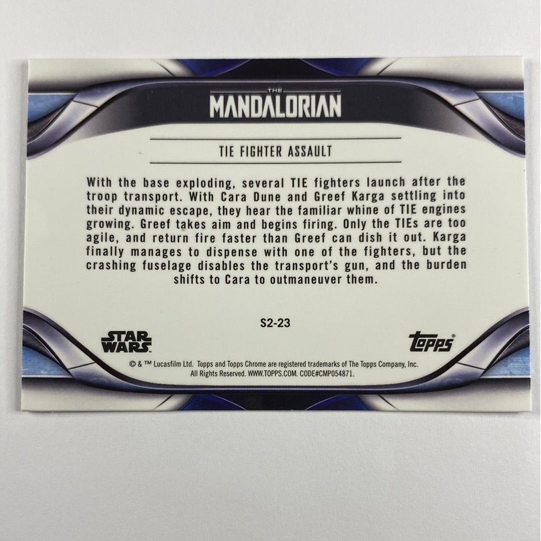 Topps Chrome The Mandalorian The Fighter Assault Refractor