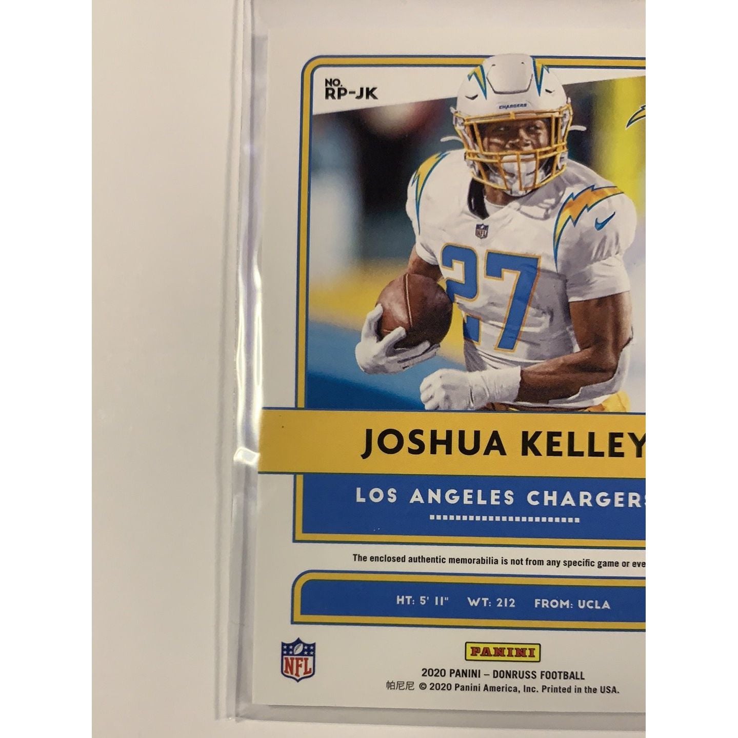  2020 Donruss Joshua Kelley Rookie Phenoms  Local Legends Cards & Collectibles