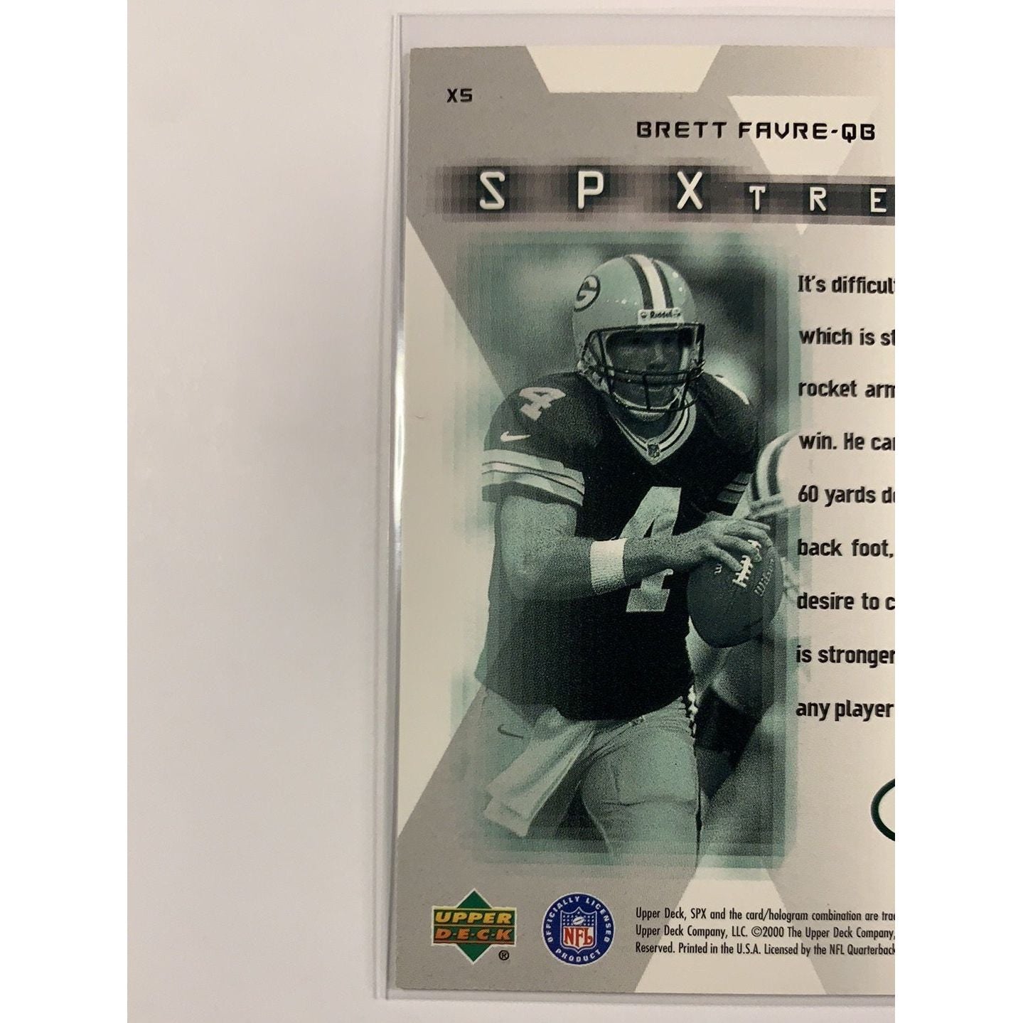  2000 SPx Brett Favre SP Xtreme  Local Legends Cards & Collectibles