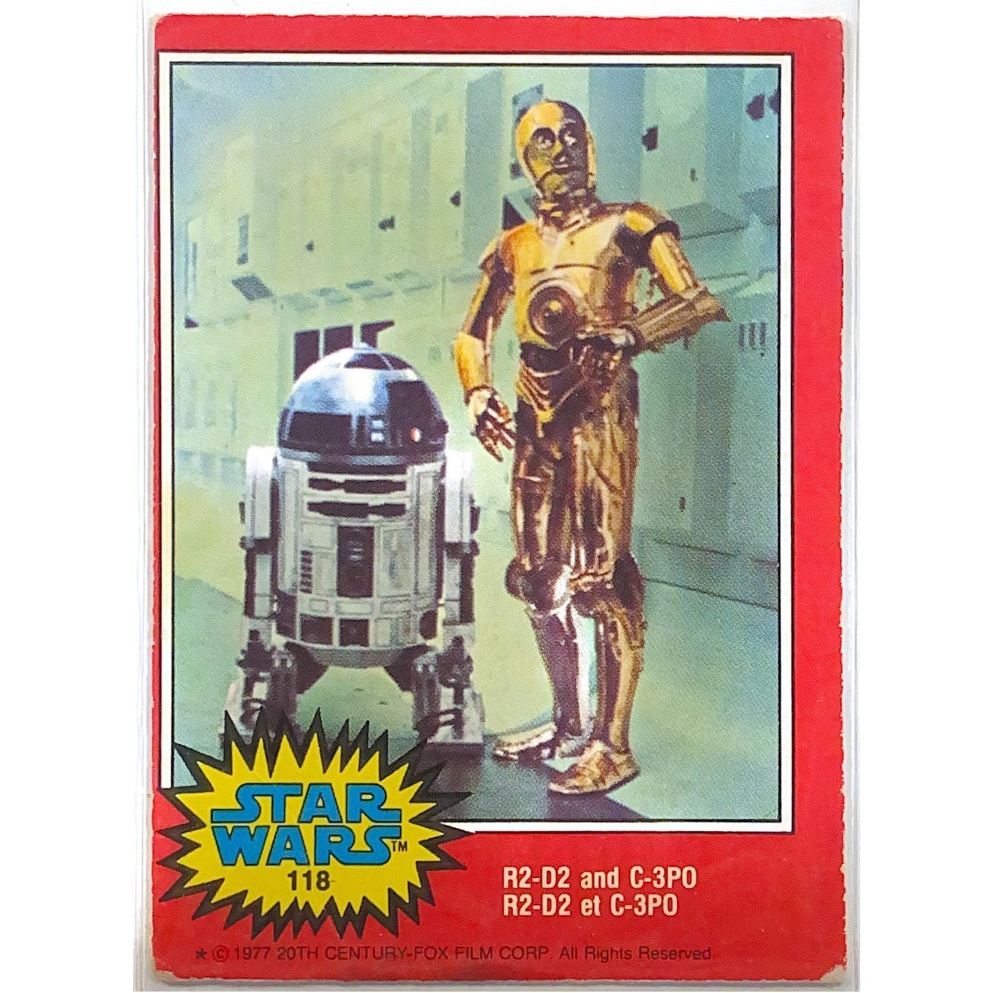  1977 20th Century Fox Star Wars R2-D2 and C-3PO Puzzle Back #118  Local Legends Cards & Collectibles