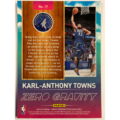 2019-20 Hoops Premium Stock Karl Anthony Towns Zero Gravity