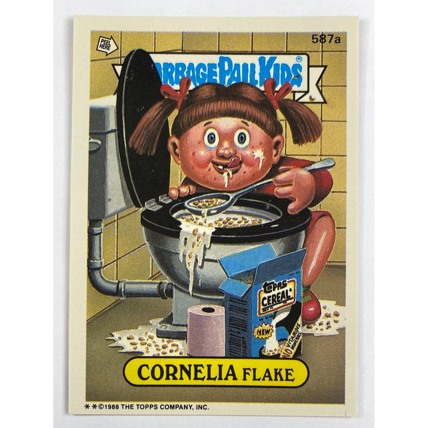 1988 Topps Garbage Pail Kids Cornelia Flake Die Cut