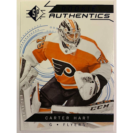  2018-19 SP Carter Hart Rookie Authentics Blue Parallel  Local Legends Cards & Collectibles