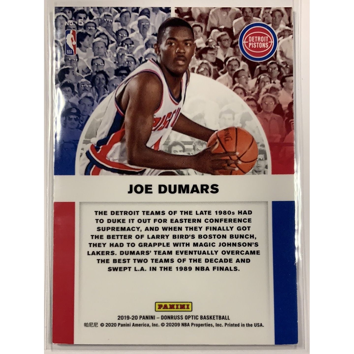  2019-20 Donruss Optic Joe Dumars Winner Stays  Local Legends Cards & Collectibles