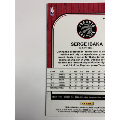  2019-20 Hoops Premium Stock Serge Ibaka Cracked Ice Prizm  Local Legends Cards & Collectibles