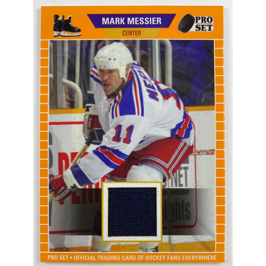 2021 Leaf Pro Set Mark Messier Game Used Patch Yellow Parallel