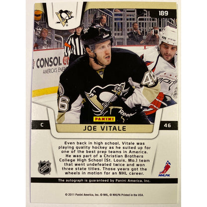 2011-12 Panini Certified Joe Vitale Freshman Signatures