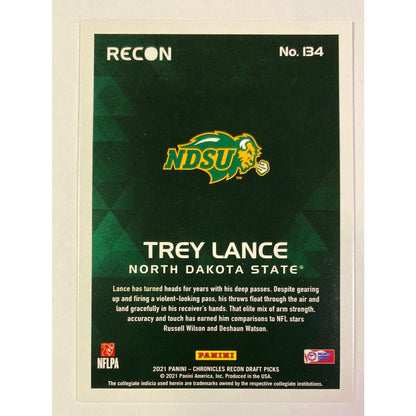2021 Recon Draft Picks Trey Lance RC