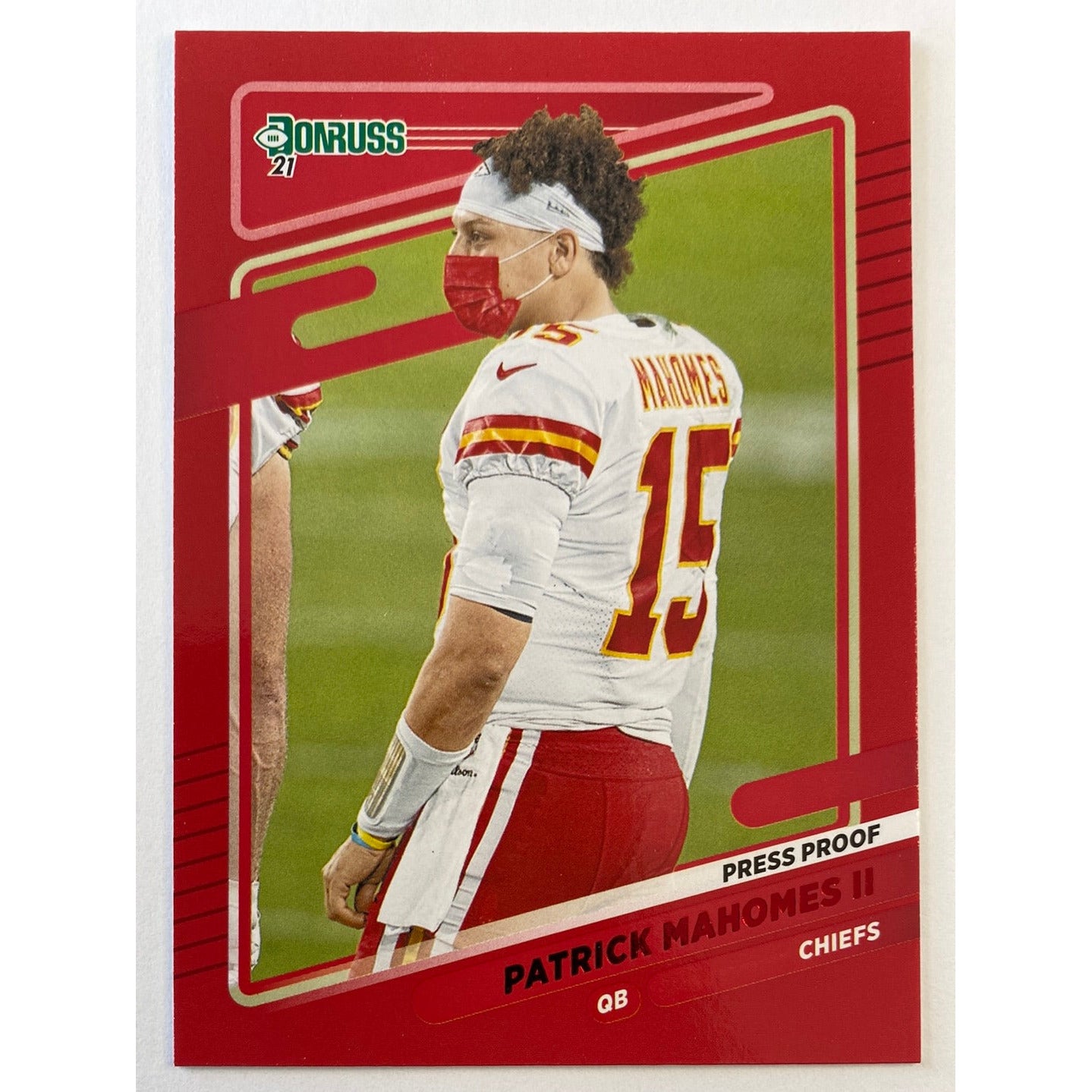 2021 Donruss Patrick Mahomes ll Red Press Proof