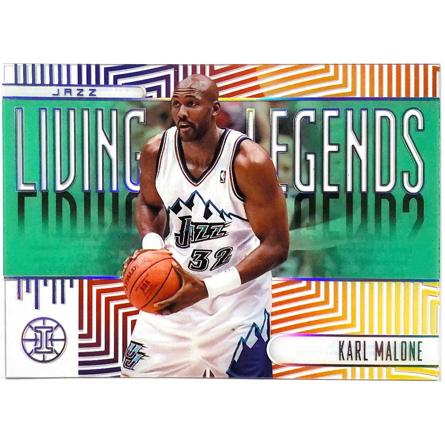 2019-20 Illusions Living Legends Karl Malone Emerald Acetate-Local Legends Cards & Collectibles