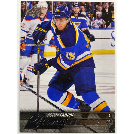2015-16 Upper Deck Series 1 Robby Fabbri Young Guns
