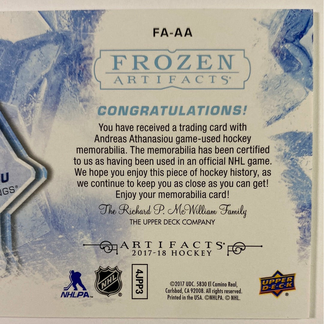 2017-18 Artifacts Andreas Athanasiou Frozen Artifacts