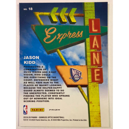  2019-20 Donruss Optic Jason Kidd Express Lane Silver Holo Prizm  Local Legends Cards & Collectibles