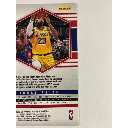 2020-21 Mosaic Lebron James National Pride
