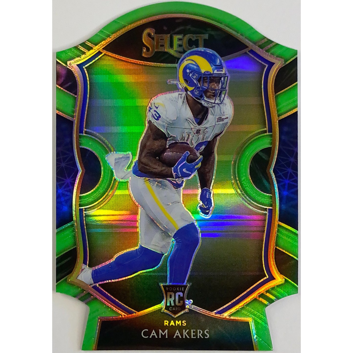 2020 Select Cam Akers Lime Green Die Cut RC