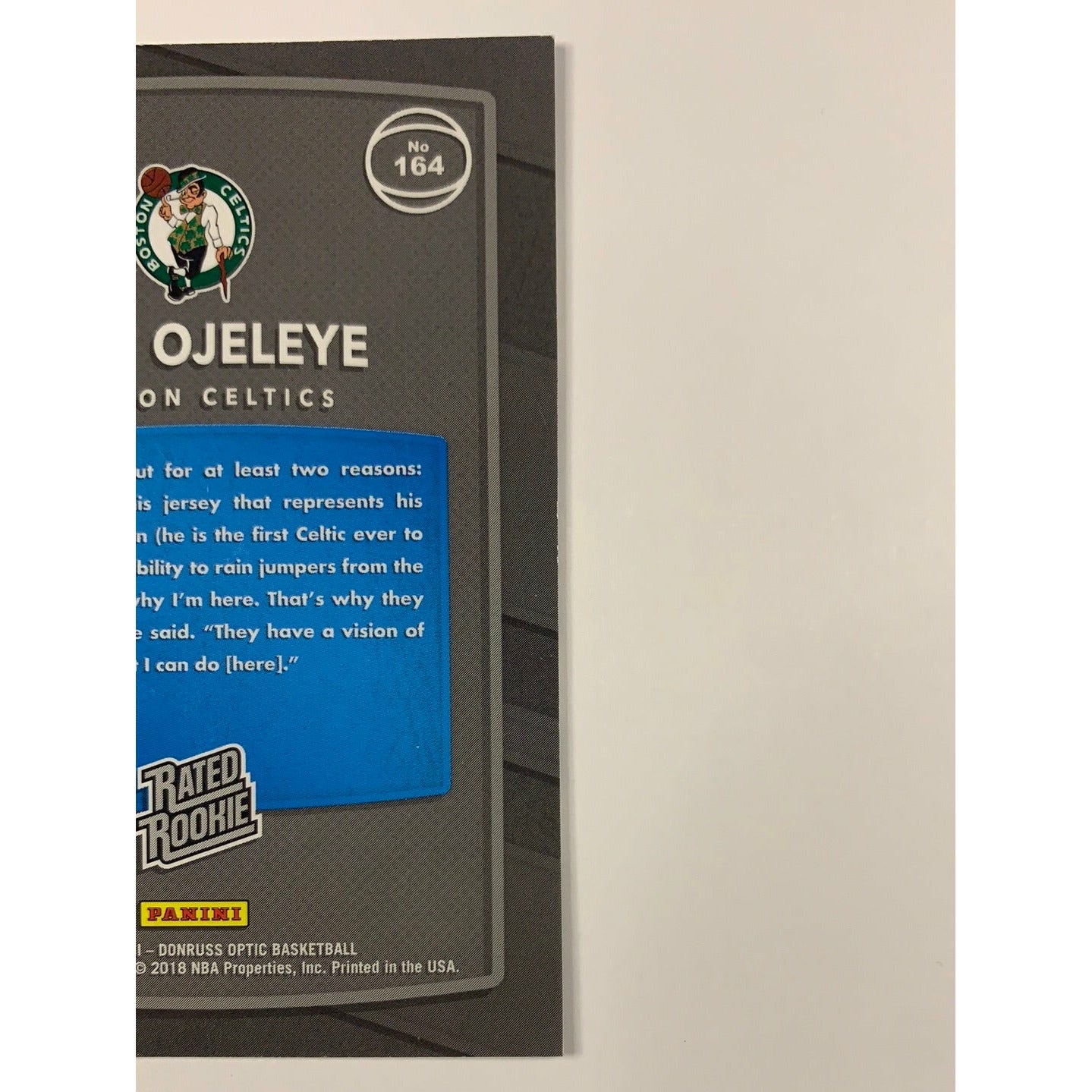 2017-18 Donruss Optic Semi Ojeleye Rated Rookie