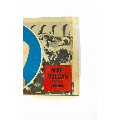 1960 Topps CFL Mike Volcan #19 *Funnies SCRATCHED!